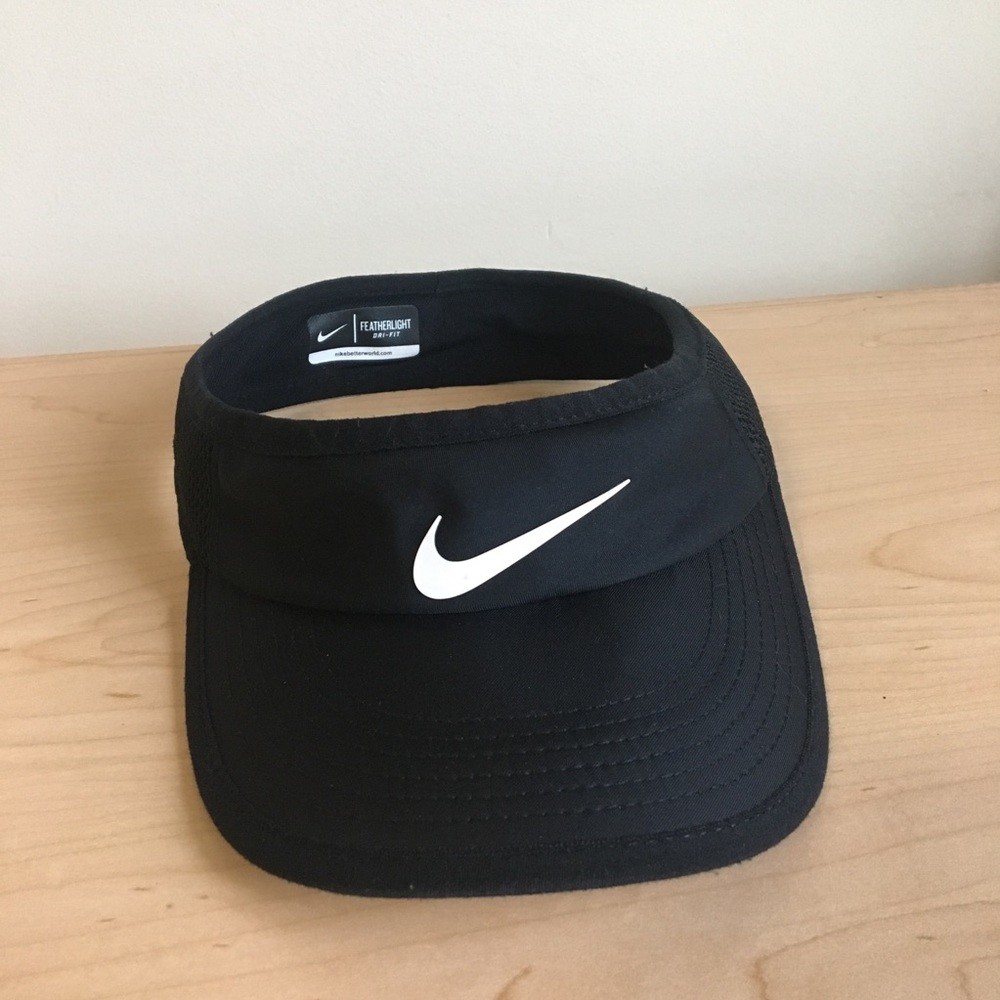 Nike featherlight dri-fit tennis visor black